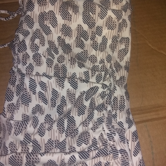 Swim Solutions one piece swimsuit . Brown sz 14 - Picture 8 of 10